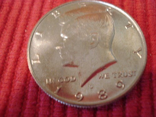1989 D Kennedy BU halber Dollar - Bild 3 von 4