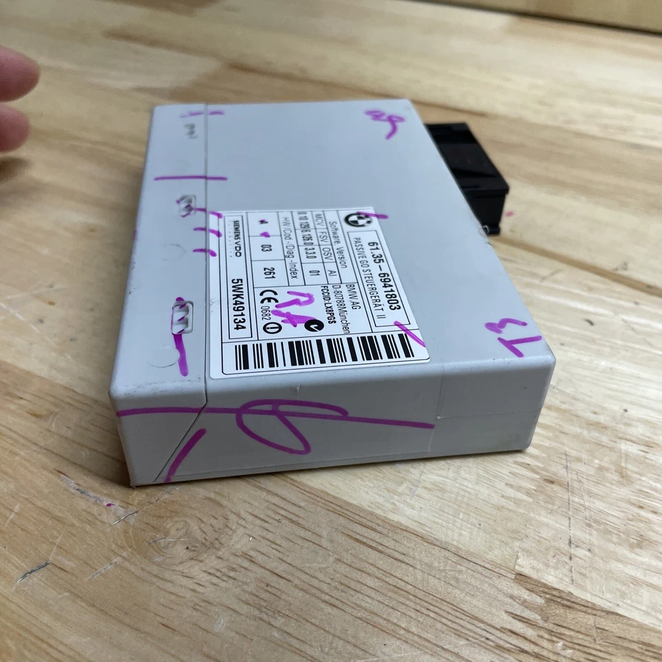 2006-2008 BMW 750I 750LI Theft Alarm Control Module 61.35-6941803 5WK49134 OEM Foto 3 de 4