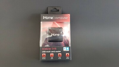  iHome Computer Stable Link USB Multi Card Reader Sealed! NEW