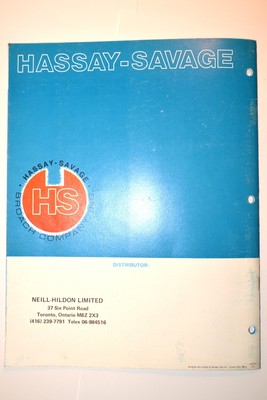 HASSEY-SAVAGE BROACHES CATALOG #RR1002 guide keyway bushing hexagon square  data | eBay