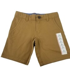 Boys Cat  Jack Brown Chino Shorts Flat Front Size 4
