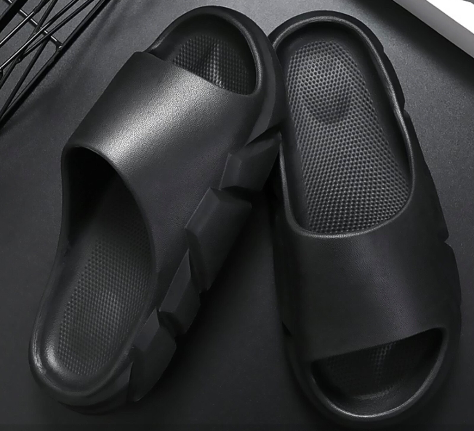 Slides Sandals for Women Men Platform Pillow Slippers Non-Slip Yeezi Style 8 us-image