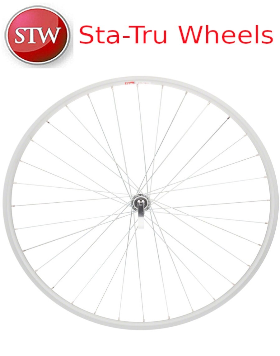 Sta-Tru 700c Front QR Silver Bike Wheel