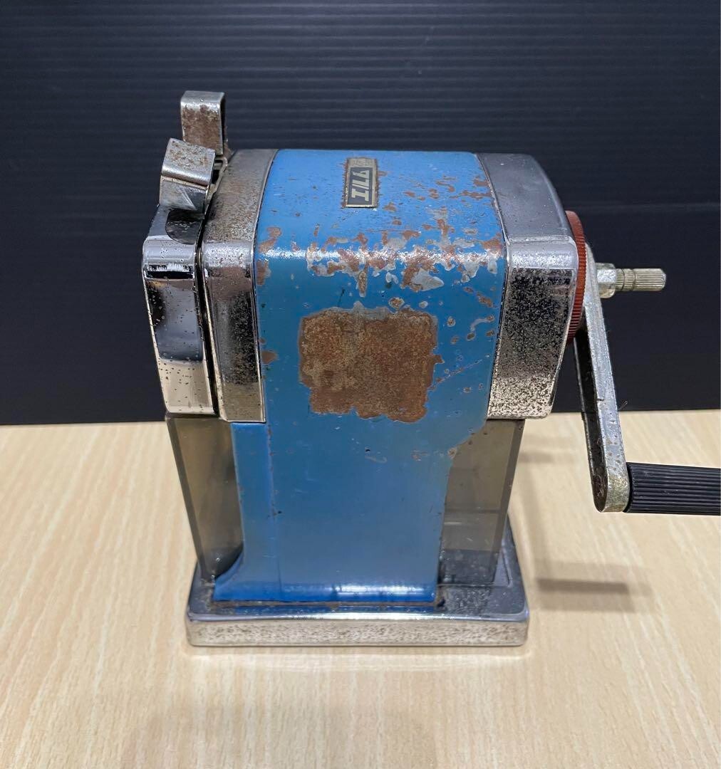 Japanese Vintage ELM BRAND Manual Hand Crank Pencil Sharpener S