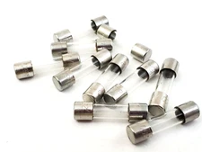 Lot of 10 Bussmann AGX1 250 Volt 1 Amp 1/4" x 1" Glass Fuses Fast Acting