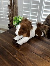 Aurora World Inc Plush Horse Pinto Pony Brown W White Stuffed Animal Soft Toy 14