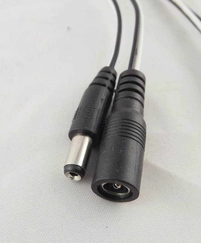 DC Power 5.5x 2.1mm Female to Male Cable Adapter Extension Cord Connector 1m 3ft - Image 3 of 4