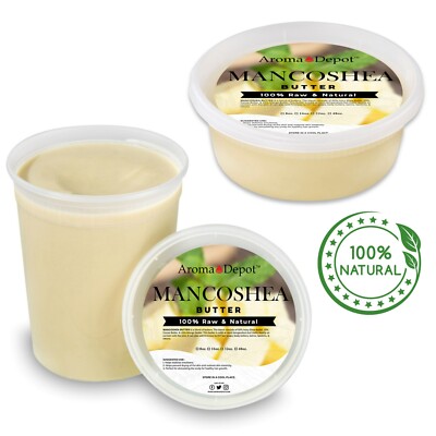 Raw Shea, Mango Butter, Cocoa Butter 100% Pure Body Butter Blend MANCOSHEA