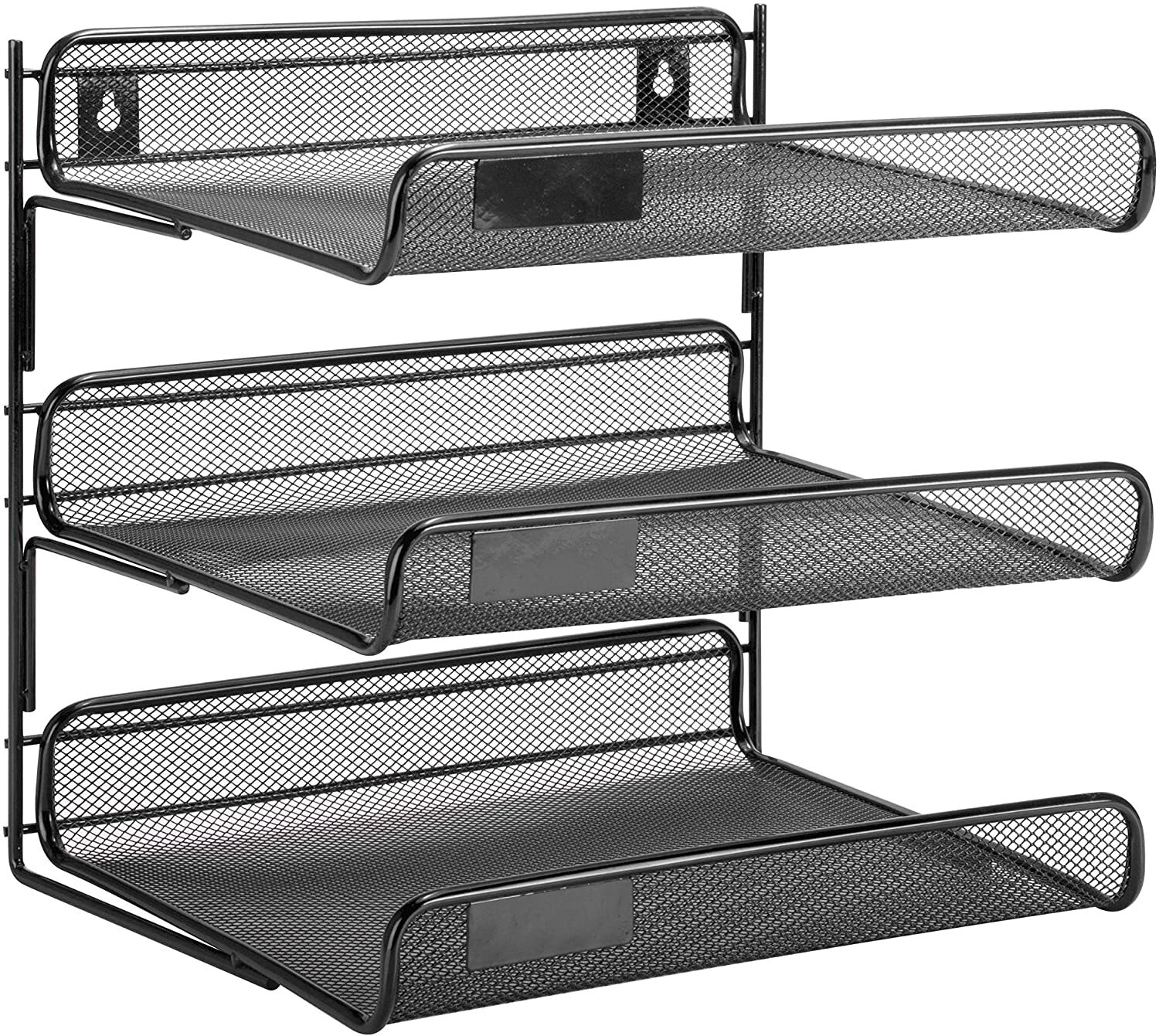 3-Tier Desktop or Hanging File Organizer, Black OFC-06207 Black