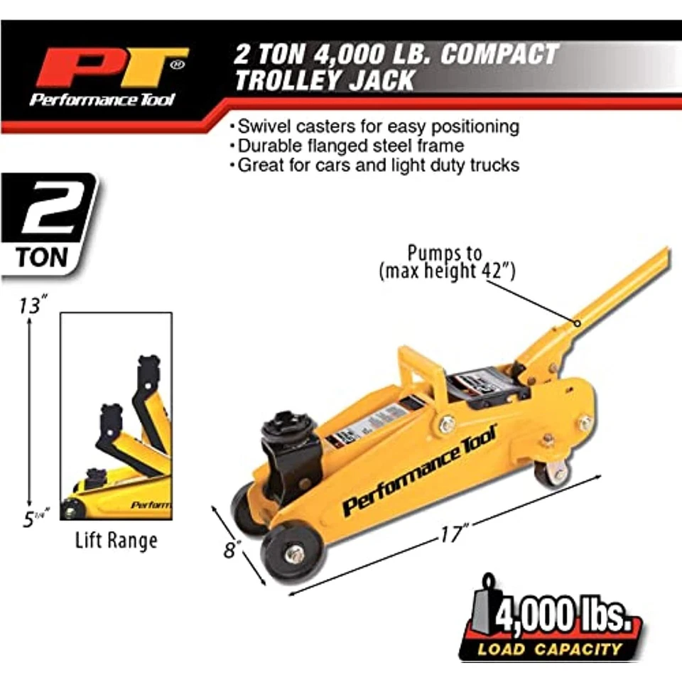 Herramienta de rendimiento W1605 2 toneladas carro gato y soporte Foto 2 de 4