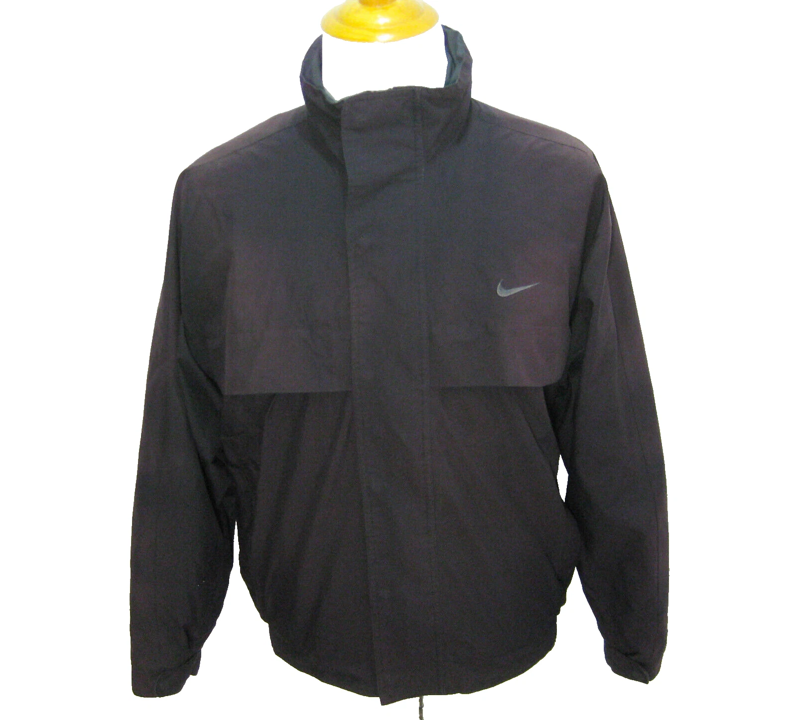 NIKE Men's (Size Medium) Burgundy Winter Bomber Jacket Storm-Fit Rain Coat Warm