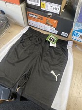 Puma Boys  Core Essential Athletic Shorts Black Large