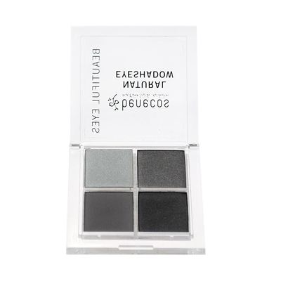 Benecos Quattro Lidschatten Palette „Smokey Eyes“ – 4 Farben, 8 G, Vegan Mit Bio-Ölen
