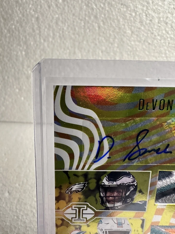 2021 Illusions #RR-12 DeVonta Smith Jaylen Waddle Rookie Patch Auto #1/3  🔥🔥 - Image 3 of 4