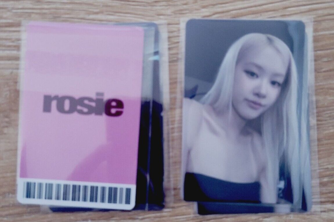 Rose Photocard [rosie] APT K-POP Blackpink Official YG Shop POB _