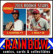 2018 Topps Heritage #14 Alex Mejia / Sandy Alcantara RC