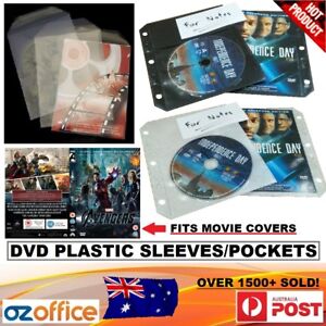 Premium 100 X Dvd Plastic Sleeves Fits Movie Cover W Flap Or Binder Dvd Sleeves Ebay