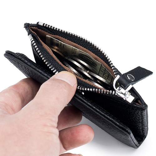 Womens Small Leather Wallet Credit Card Holder RFID Blocking Zipper Pocket Purse - Picture 11 of 21