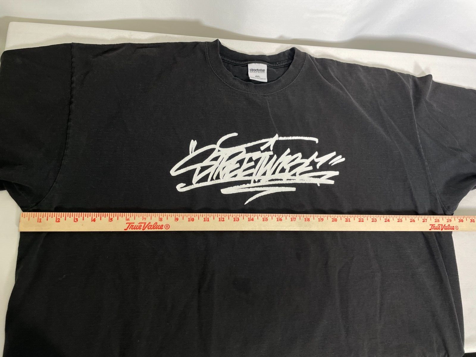 Streetwise Clothing Los Angeles Black Cotton Graffiti T-Shirt Men's 4XL