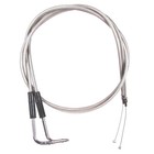 Stainless Braided Throttle Cable Set 2001 2015 Harley Softail Fatboy & Low