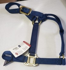 NWT Weaver Leather Nylon Non-Adjustable Halter 1" Navy, size Small