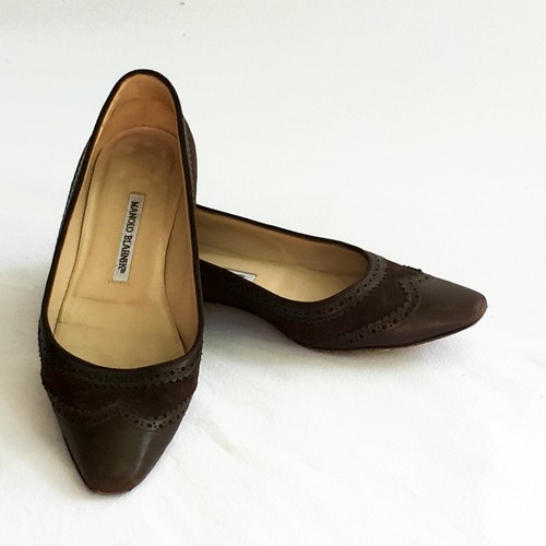 Manolo Blahnik | Brown Suede \u0026 Leather 