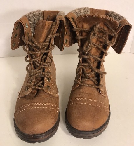 Para mujer Botas al Tobillo ruta 66 HY/5729 Cremallera Trasera-marrón talla  6M | eBay