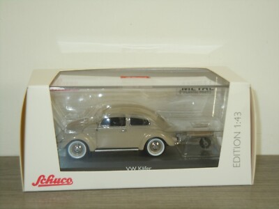 VW Volkswagen Kafer mit Anhanger - Schuco 1:43 in Box *63841
