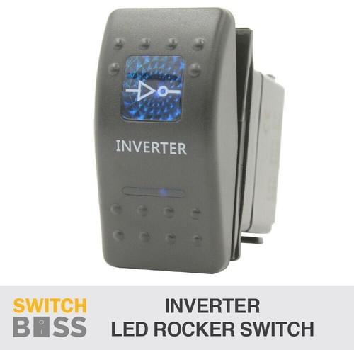Blue LED Rocker Switch – “Music” Toggle 12V For 4x4, Boat, Caravan, Marine