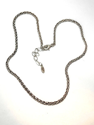 925 Sterling Silber Weizen Kette Claudia Agudelo Kolumbien 18,5'' + lange Halskette