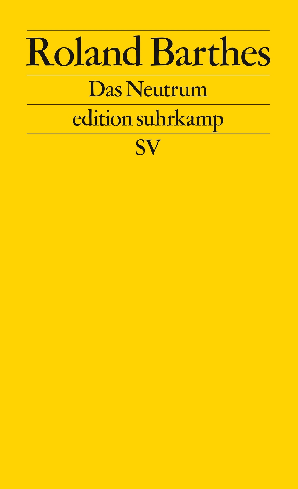 Thumbnail - Das Neutrum | Roland Barthes | Vorlesung Am Collège De France