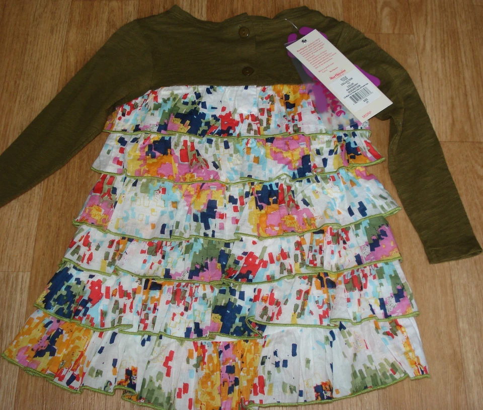 Beetlejuice Bebé Niña Manga Larga Vestido Floral 1-2 y 18-24 m Nuevo con Etiquetas Foto 4 de 4