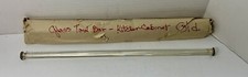 Antique Clear Glass Bathroom Kitchen Towel Bar Straight Vintage No Brackets 17.5