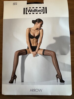 Wolford Arrow Stay-up halterlos Size M black