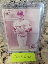 Bobby Witt Jr. 1/1 MAGENTA PRINTING PLATE BP-146 2022 Bowman KC Royals
