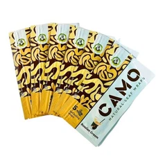 Camo Natural Leaf Wraps RUSSIAN CREAM Self Rolling Wraps 6 Packs / 30 Sheets