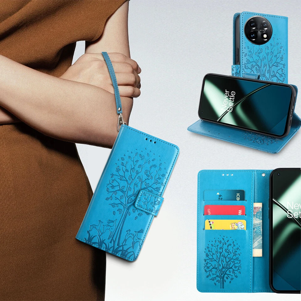 For Oneplus Nord N10 N100 9 8 7T 6T 6 5T 5 3 3T Pro Wallet Flip Case Stand Cover - Image 2 of 4