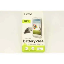 iHome Ultra Slim Battery Case IH-SP3010B for Samsung Galaxy S4 - Black/Silver