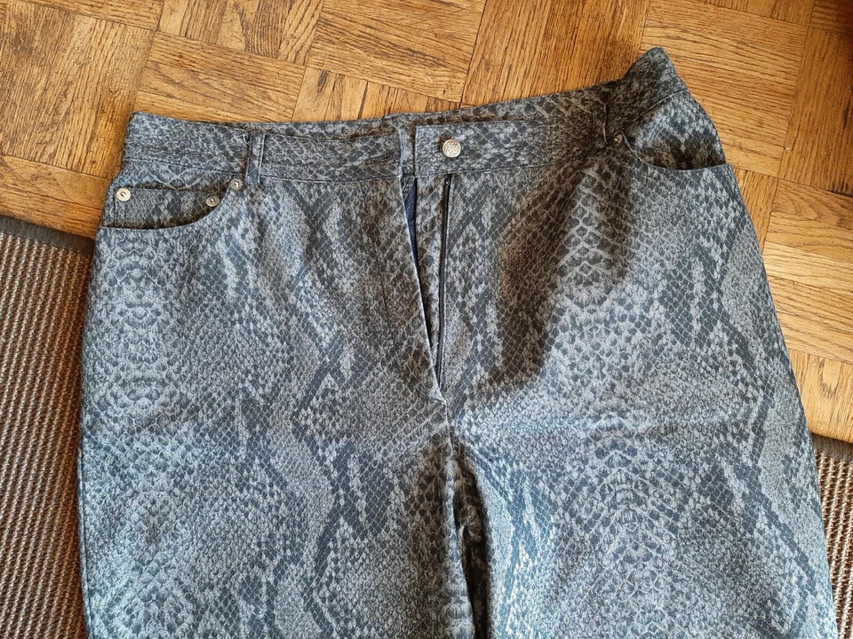 pantalon noir gris serpent python 44 - Photo 2/3