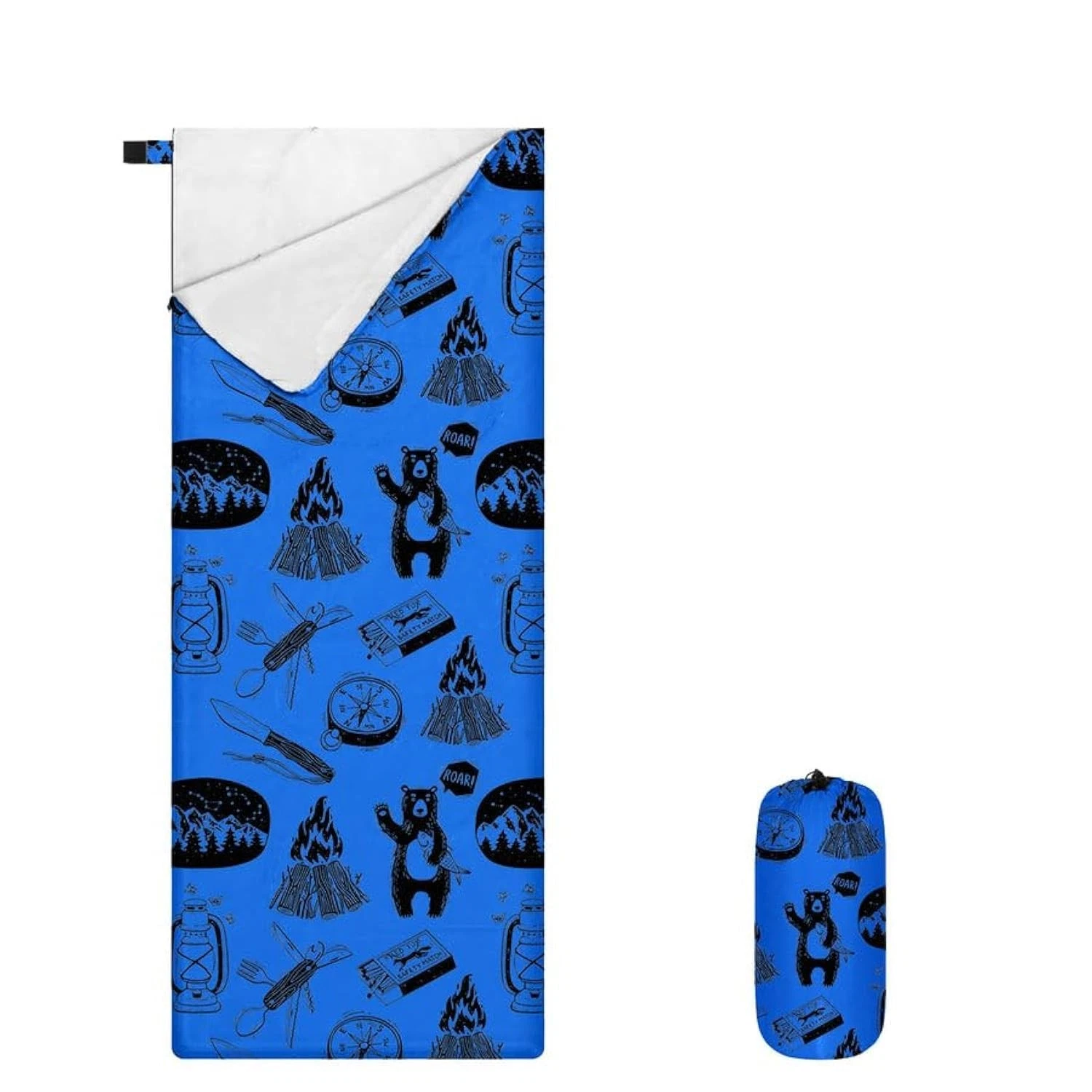 Ultralight 3 Season Kids Sleeping Bag | 50F- 70F Indoor/Outdoor Sleeping Bag ...