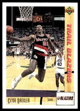 Clyde Drexler 1991-92 Upper Deck  #86 Trail Blazers NBA READ FREE SHIPPING