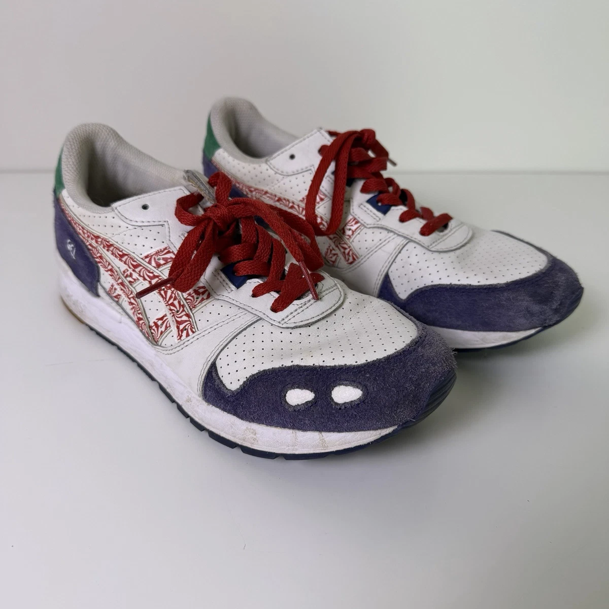 Preços baixos em ASICS Gel Lyte OG White Red Blue | eBay