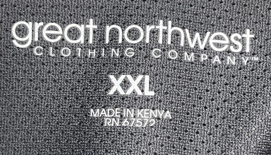 Camisa de manga corta con botones Great Northwest Clothing Co. para hombre 2XL gris.  10108 Foto 3 de 3