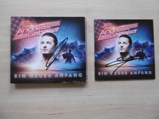 Andreas Gabalier 2x autograph signed CD case & booklet "A new beginning"