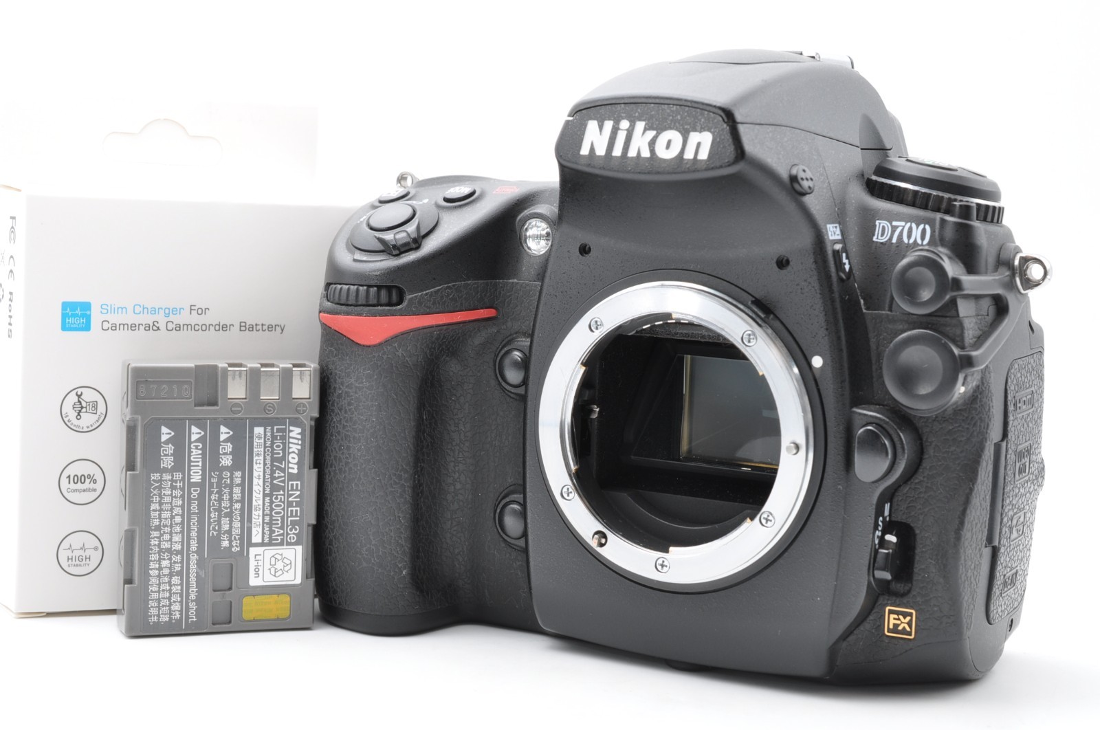 Casi Como Nueva Nikon D700 12.1 MP DSLR Cuerpo de Cámara Solo Obturador Cuenta 44332