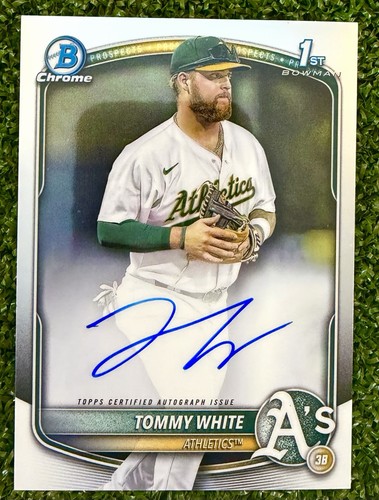 2025 Bowman Chrome Tommy White 1st Bowman Auto Oakland Athletics 