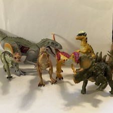 Lot Jurassic World SPINOSAURUS INDOMINUS REX Dinosaur Bashers  Biters   2015