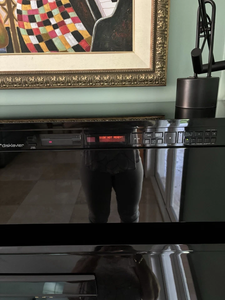 Yamaha Upright Baby Grand Black Piano Disklavier with Stool 1995 In Mint Cond - Image 2 of 3