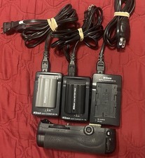Three Nikon MH-18a OEM Chargers D300, D700 MB-D10 Grip D100, D200,EN-EL3