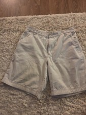 Vtg Y2K Lee Dungarees Carpenter Denim Shorts Mens 34 Jorts Buddy Lee Stain
